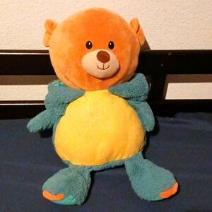 Stuffed animal bear in dinosaur costume(hood can come off and on)